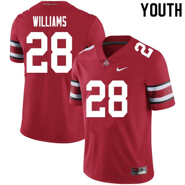 Ohio State Buckeyes #28 Miyan Williams Youth NCAA Jersey Red